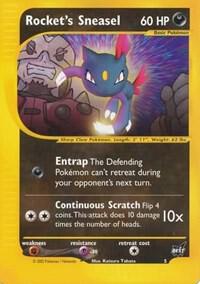 Rocket's Sneasel - 5 005/009 card from Best of Promos