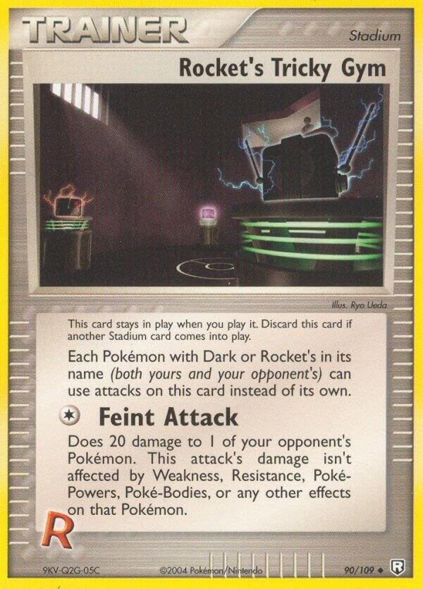Rocket's Tricky Gym 90/109 card from Team Rocket Returns