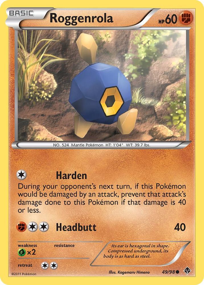 Roggenrola (49) 49/98 card from Emerging Powers