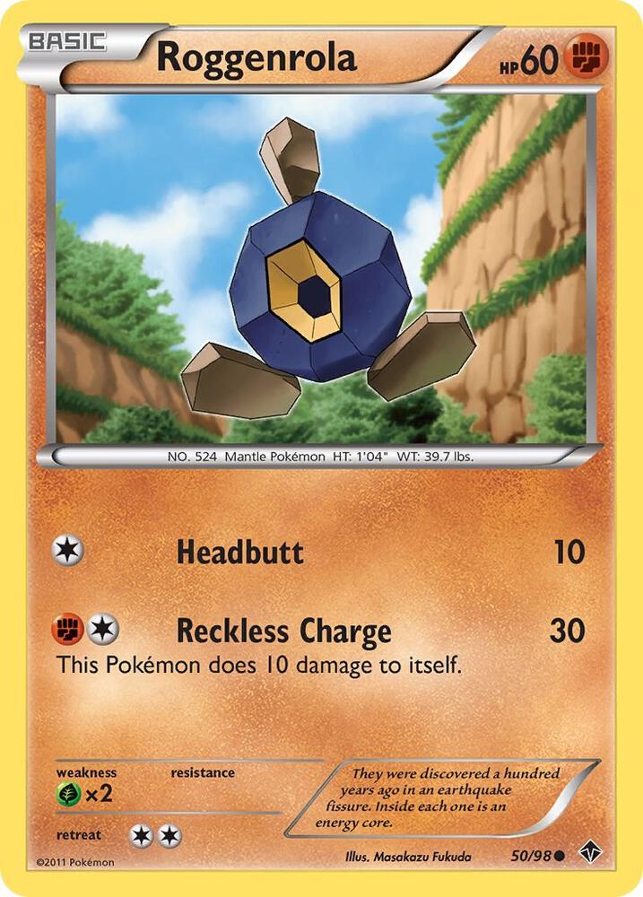 Roggenrola (50) 50/98 card from Emerging Powers
