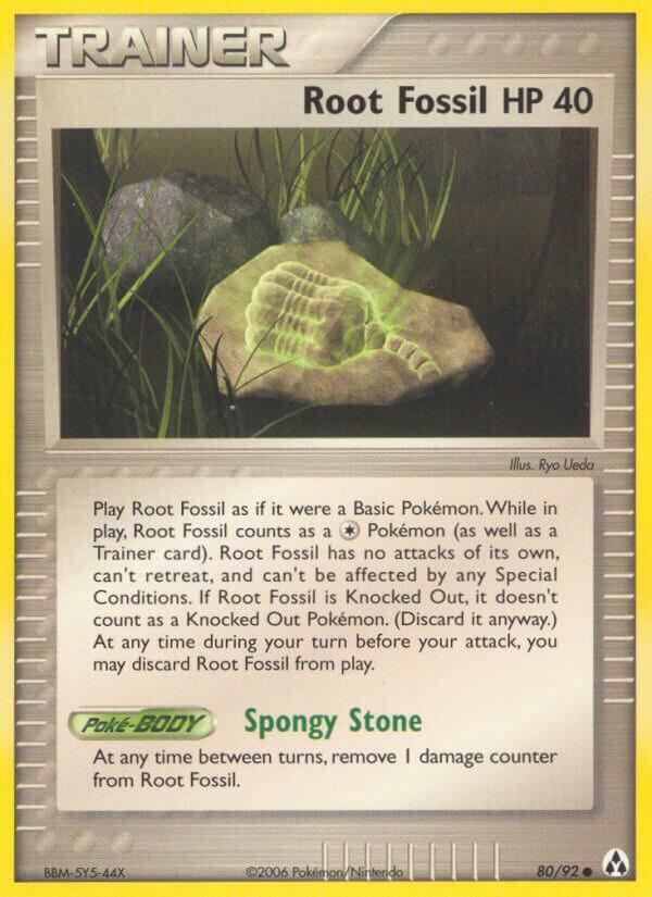 Root Fossil 80/92 card from Legend Maker