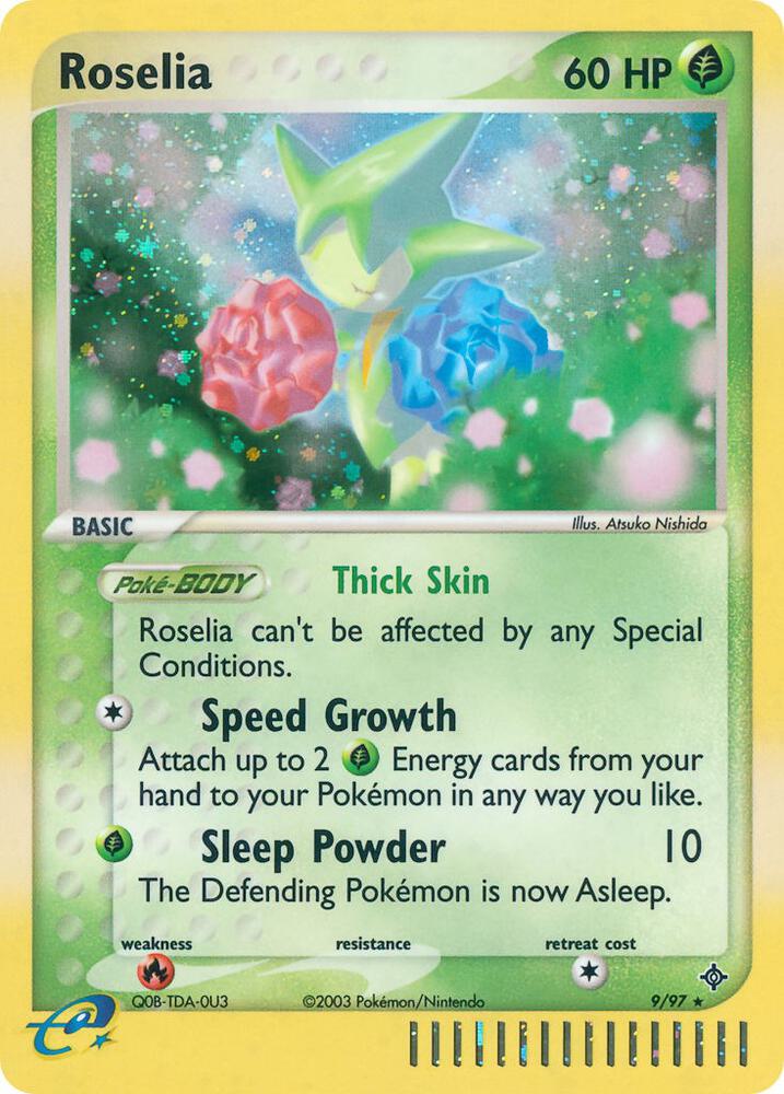 Roselia 9/97 card from Dragon