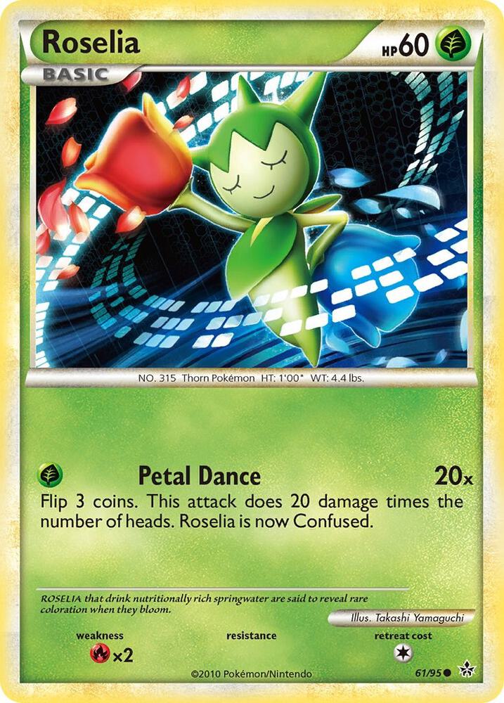 Roselia 61/95 card from Unleashed