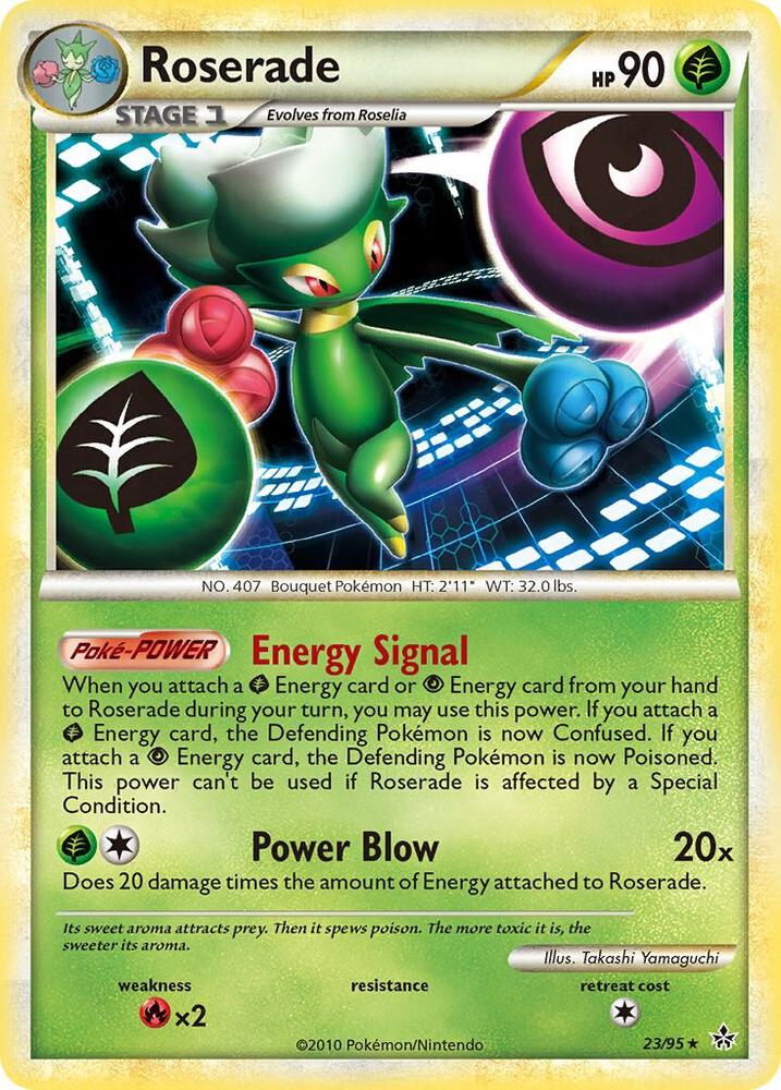 Roserade 23/95 card from Unleashed