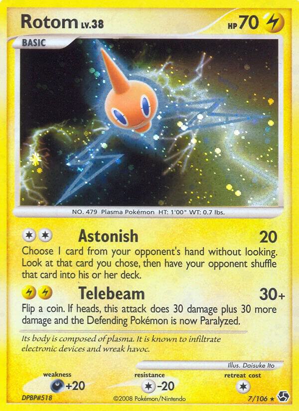 Rotom 7/106 card from Great Encounters
