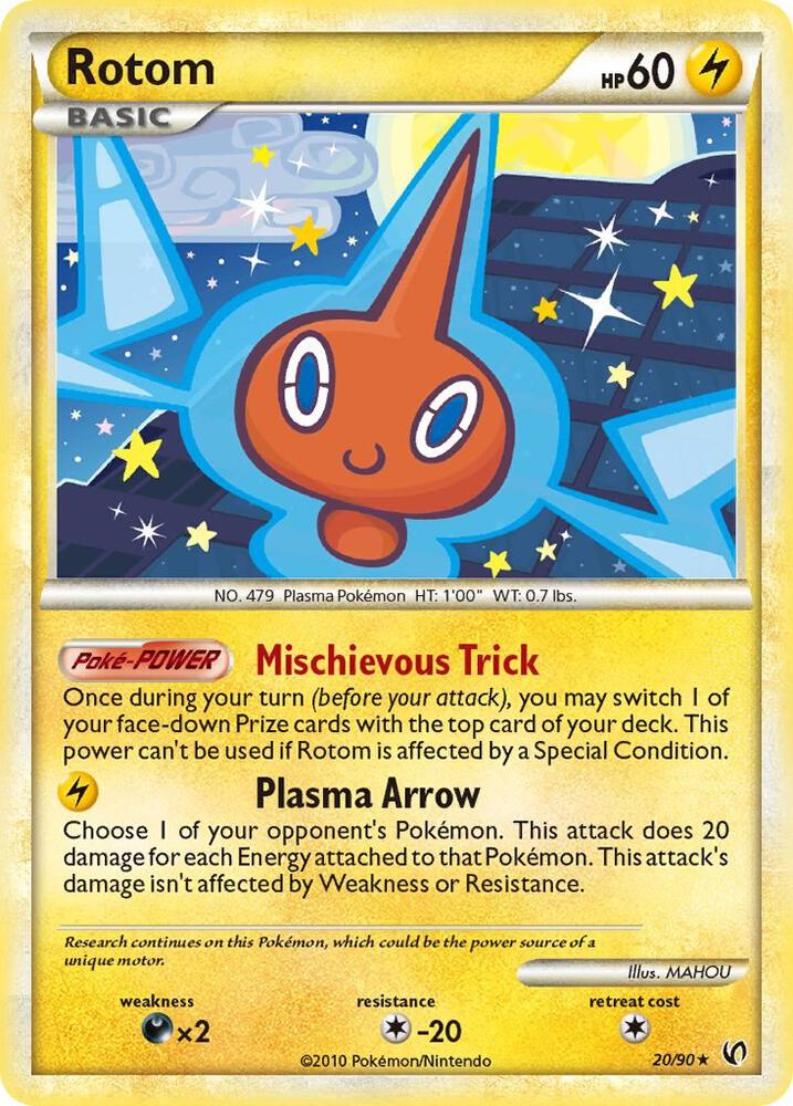 Rotom 20/90 card from Undaunted