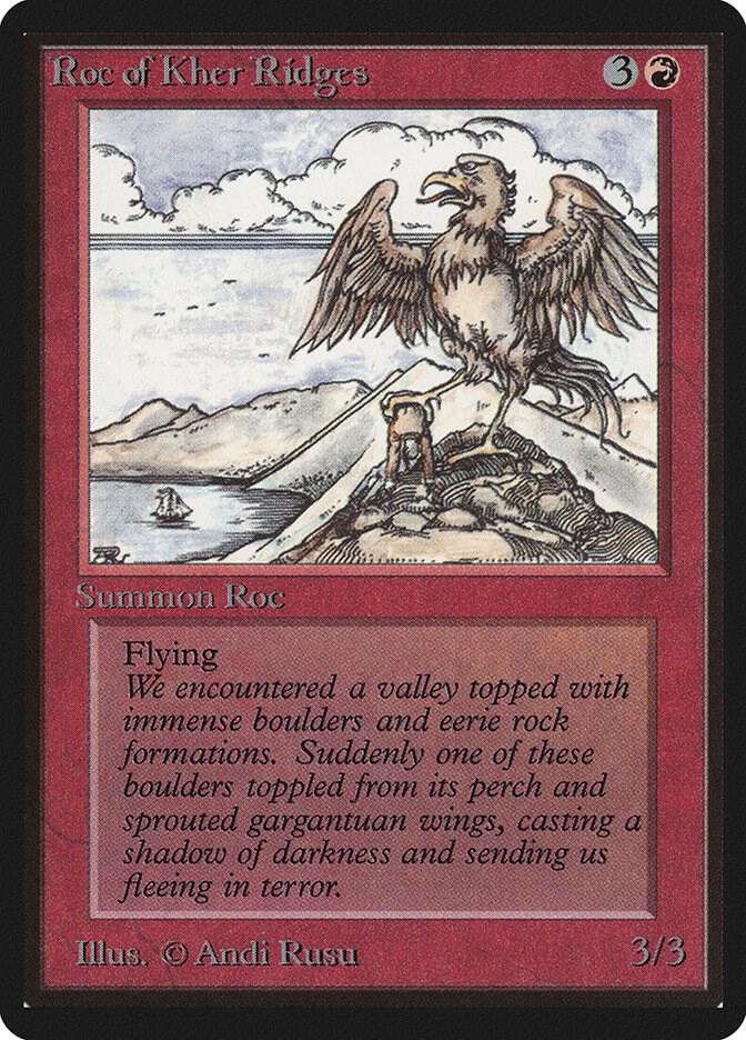 Roc of Kher Ridges card from Beta Edition