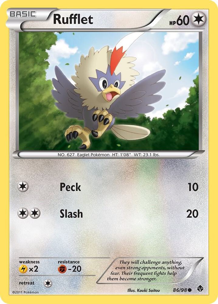Rufflet (86) 86/98 card from Emerging Powers