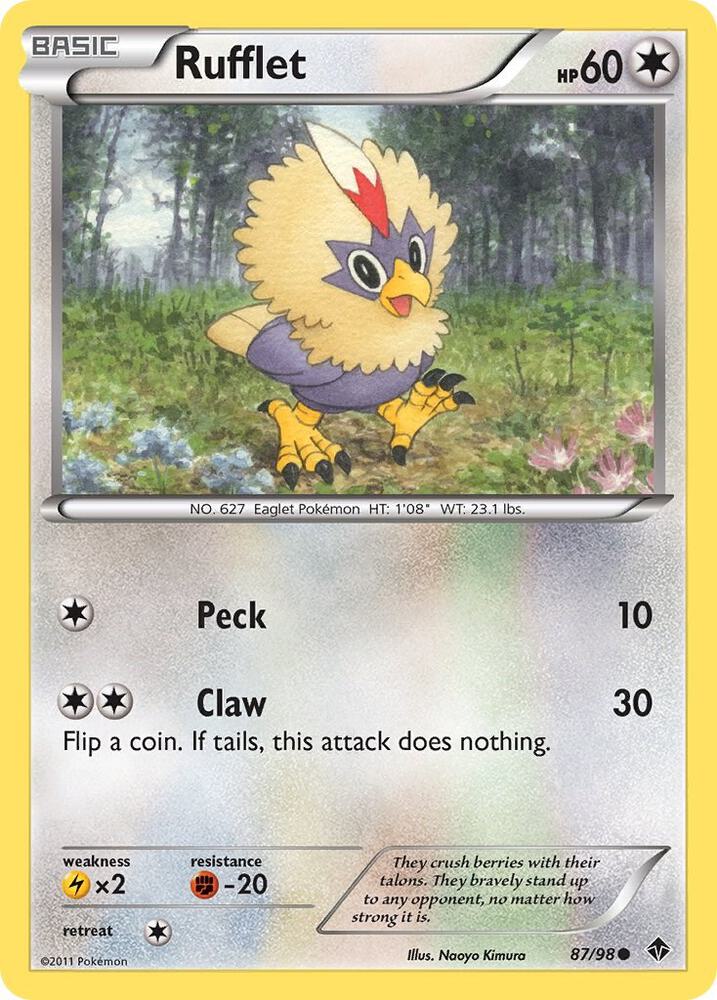 Rufflet (87) 87/98 card from Emerging Powers