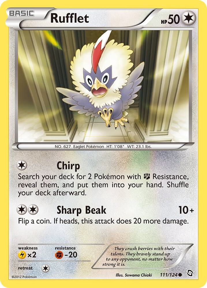 Rufflet 111/124 card from Dragons Exalted