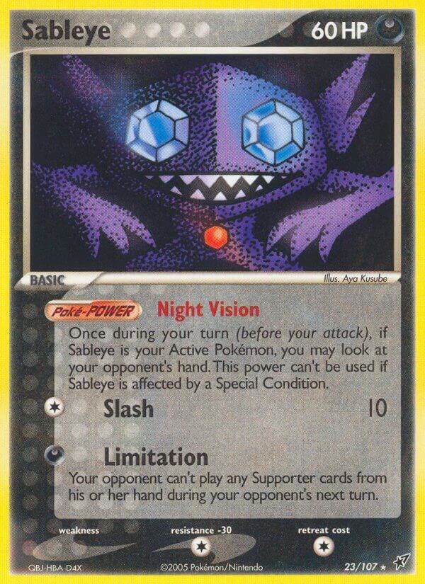 Sableye 23/107 card from Deoxys
