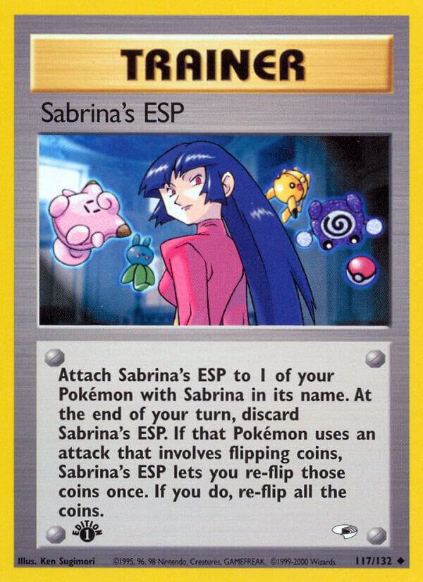 Sabrina's ESP 117/132 card from Gym Heroes