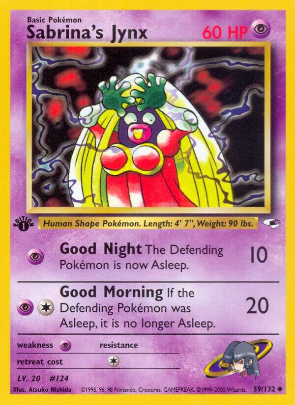 Sabrina's Jynx 059/132 card from Gym Heroes