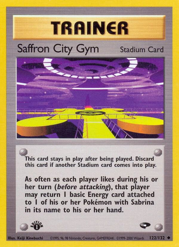 Saffron City Gym 122/132 card from Gym Challenge