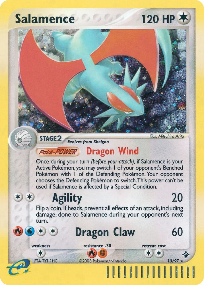 Salamence 10/97 card from Dragon