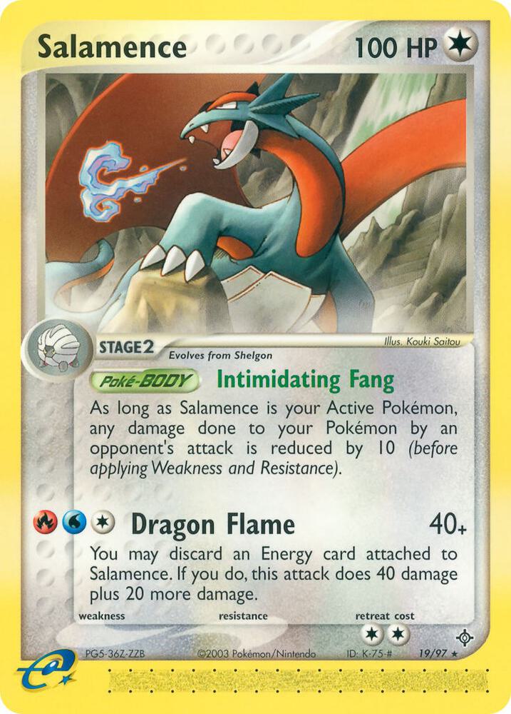 Salamence 19/97 card from Dragon