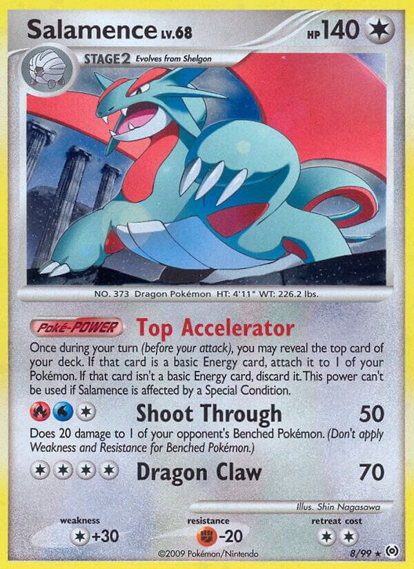 Salamence 8/99 card from Arceus