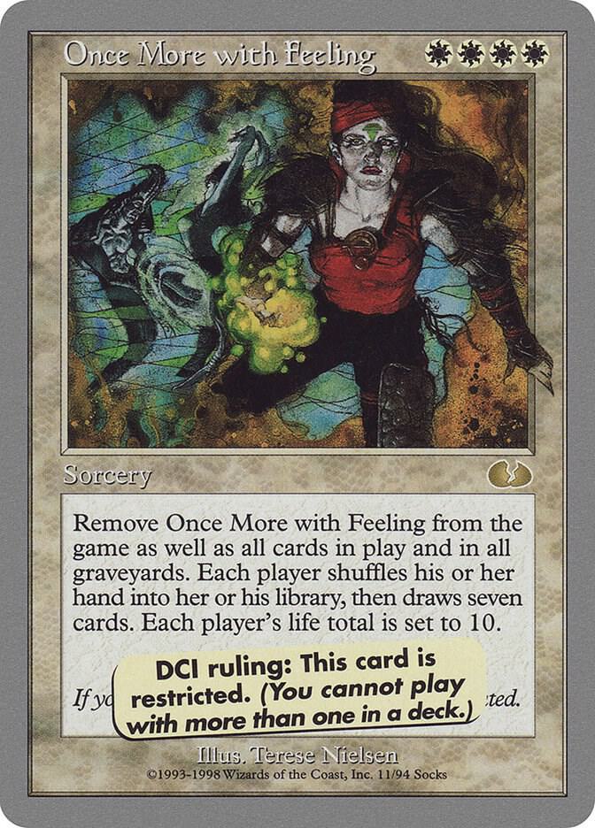 Once More with Feeling 11 card from Unglued