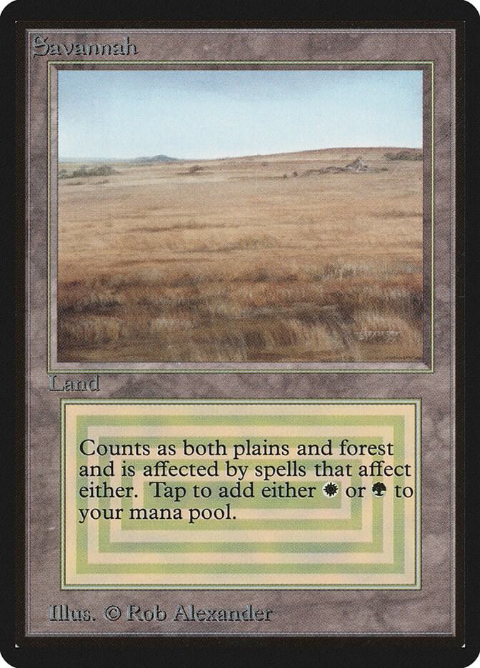 Savannah card from Beta Edition