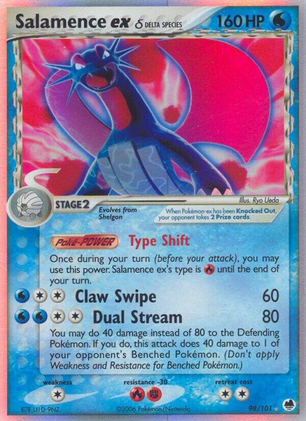 Salamence ex (Delta Species) 98/101 card from Dragon Frontiers