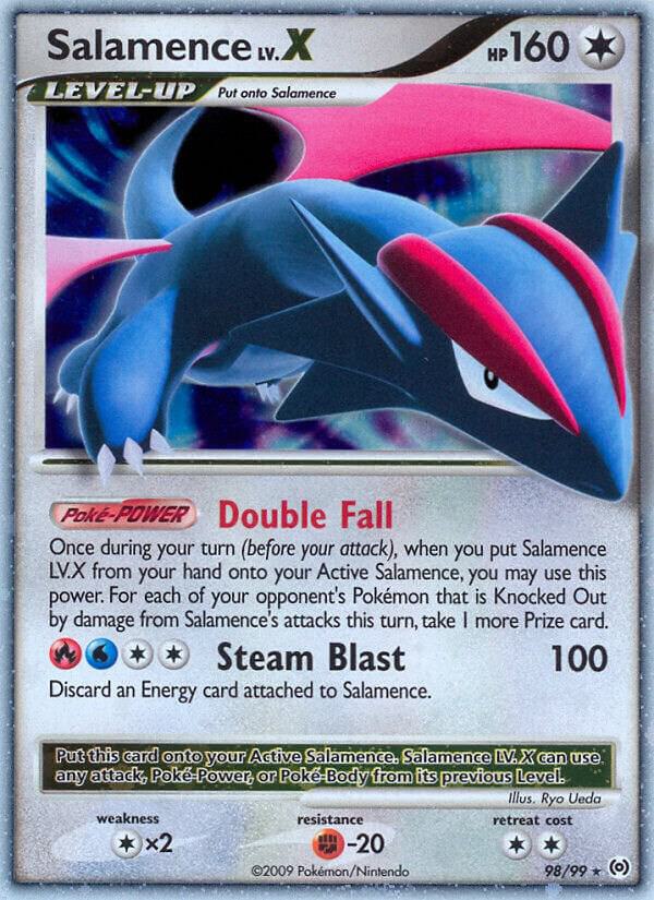 Salamence Lv.X 98/99 card from Arceus