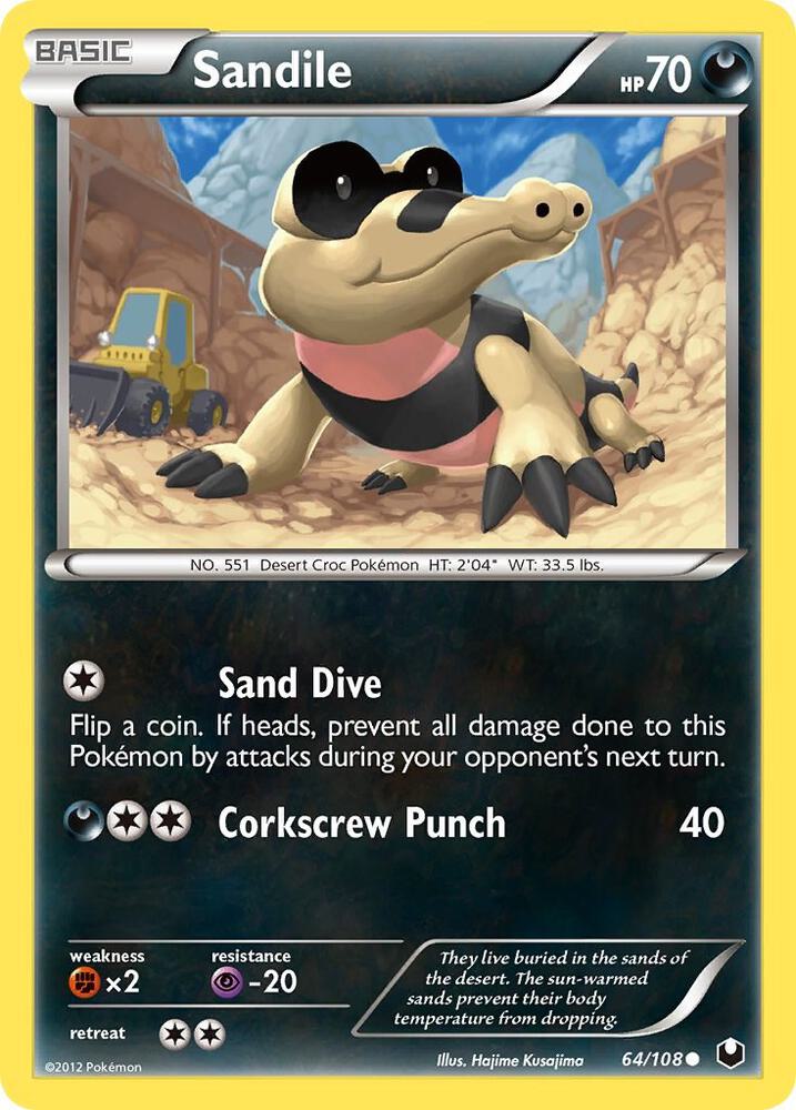Sandile 64/108 card from Dark Explorers