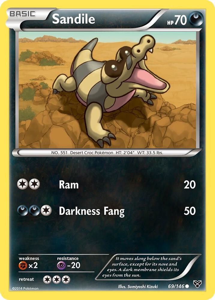 Sandile 69/146 card from XY Base Set
