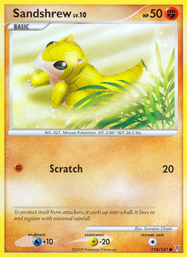 Sandshrew 124 card from Supreme Victors