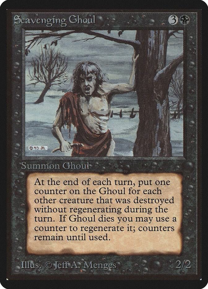 Scavenging Ghoul card from Beta Edition