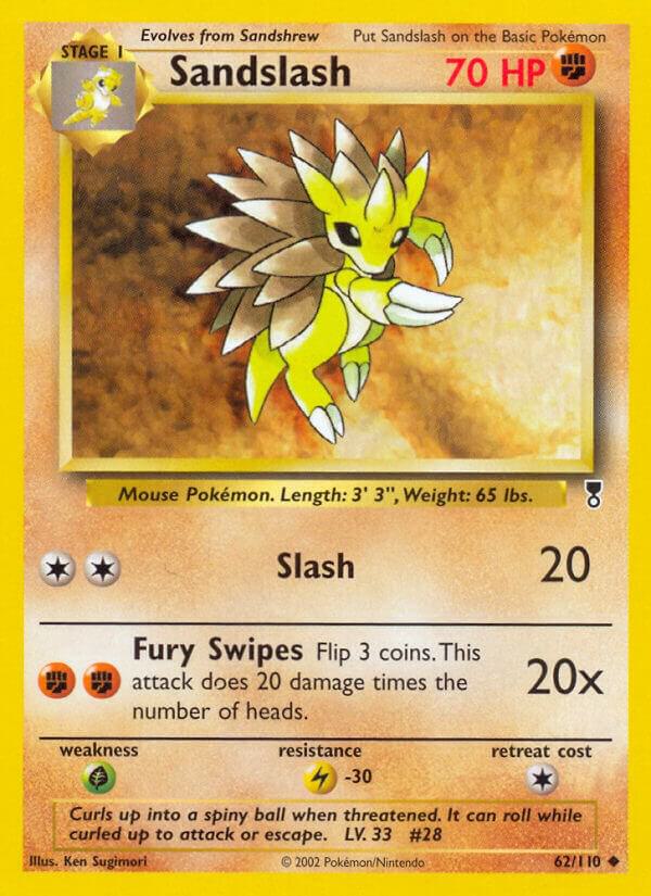 Sandslash 062/110 card from Legendary Collection