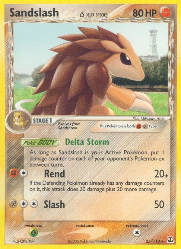 Sandslash (Delta Species) 27/113 card from Delta Species