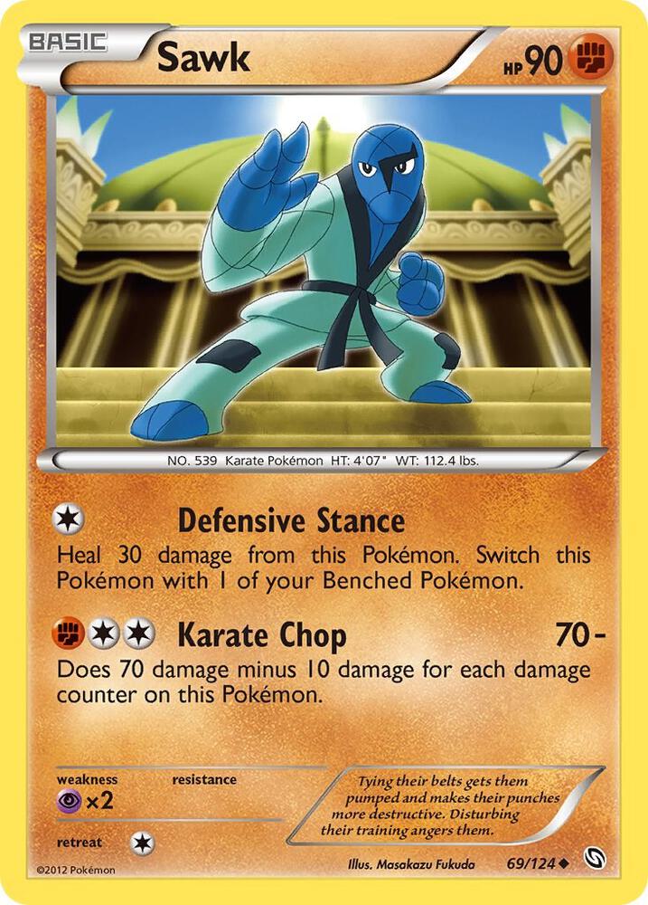 Sawk 69/124 card from Dragons Exalted