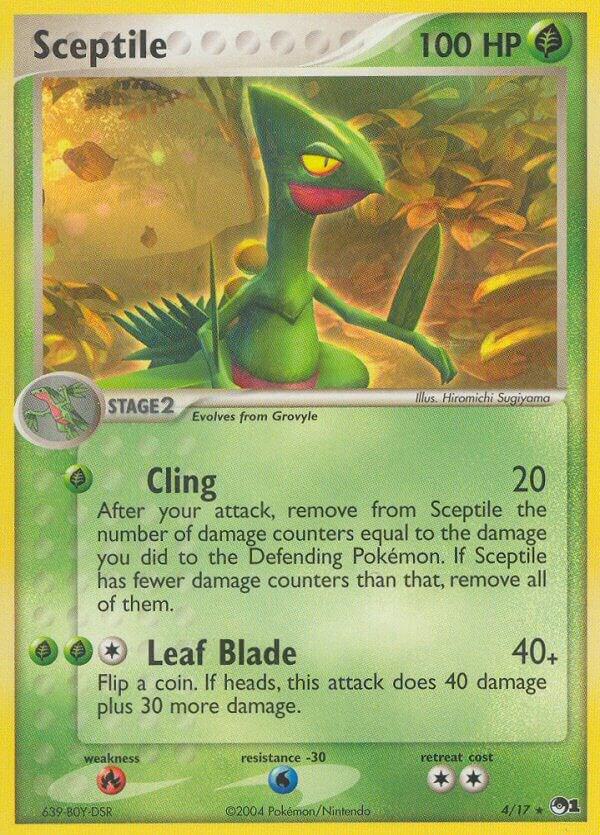 Sceptile 004/017 card from POP Series 1
