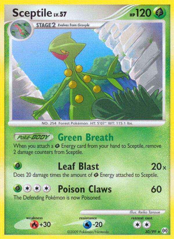 Sceptile (30) 30/99 card from Arceus