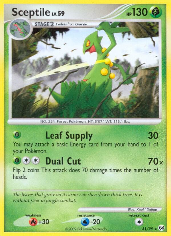 Sceptile (31) 31/99 card from Arceus
