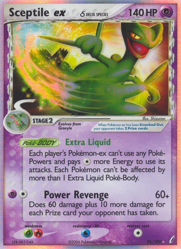 Sceptile ex (Delta Species) 96/100 card from Crystal Guardians