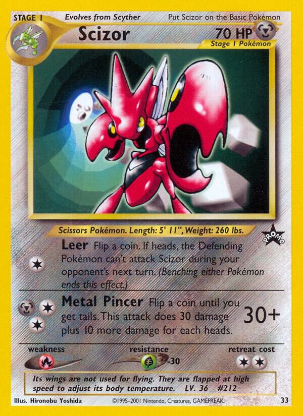 Scizor 33/53 card from WoTC Promo