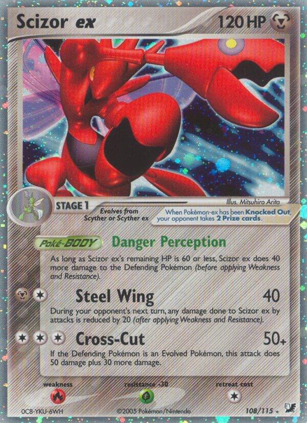 Scizor ex 108/115 card from Unseen Forces