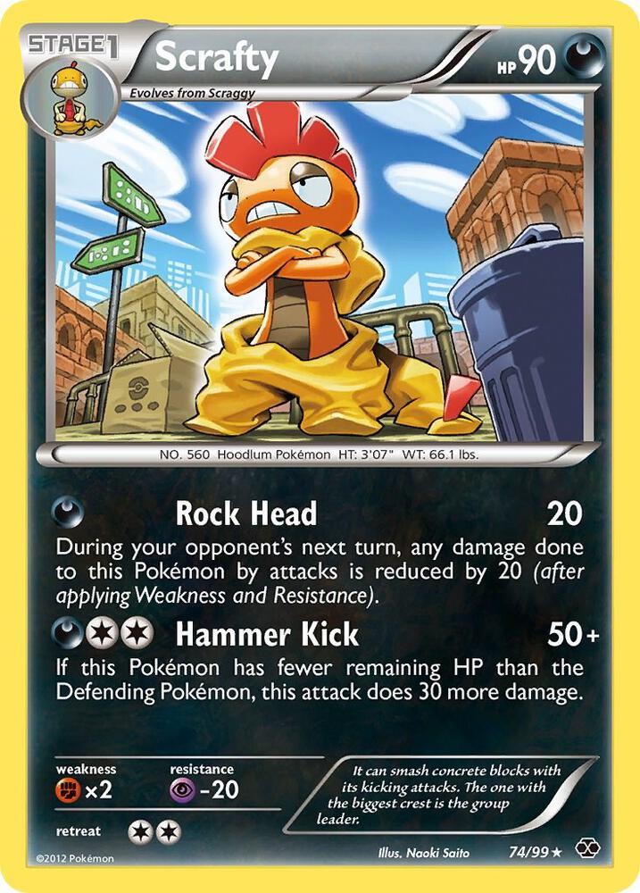 Scrafty 74/99 card from Next Destinies