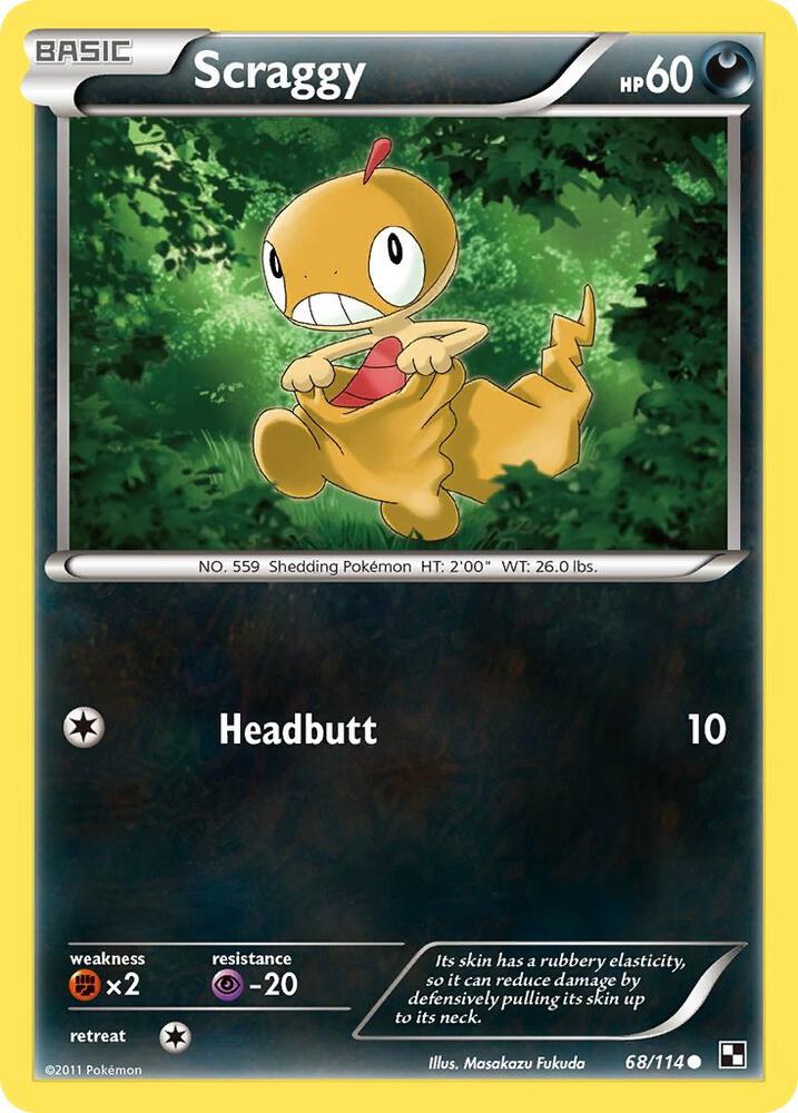 Scraggy 68/114 card from Black and White