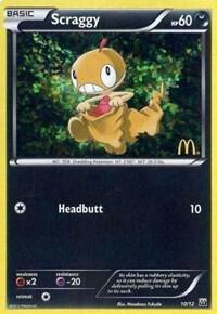 Scraggy - 10/12 010/012 card from McDonald's Promos 2012