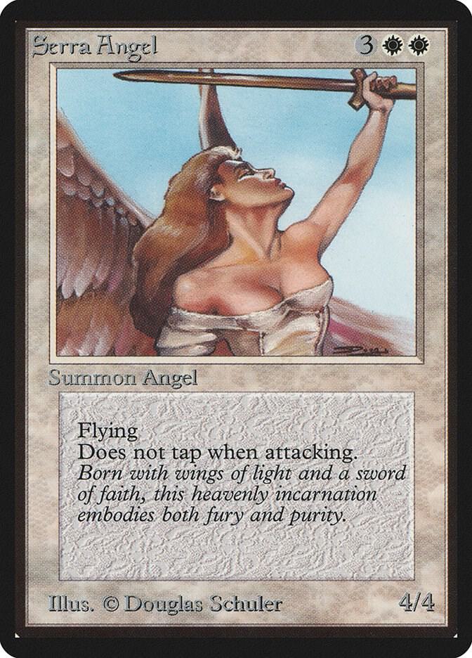 Serra Angel card from Beta Edition