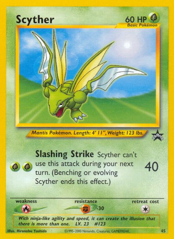 Scyther 45/53 card from WoTC Promo