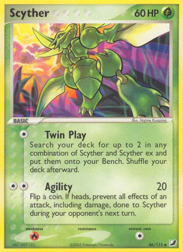 Scyther 46/115 card from Unseen Forces
