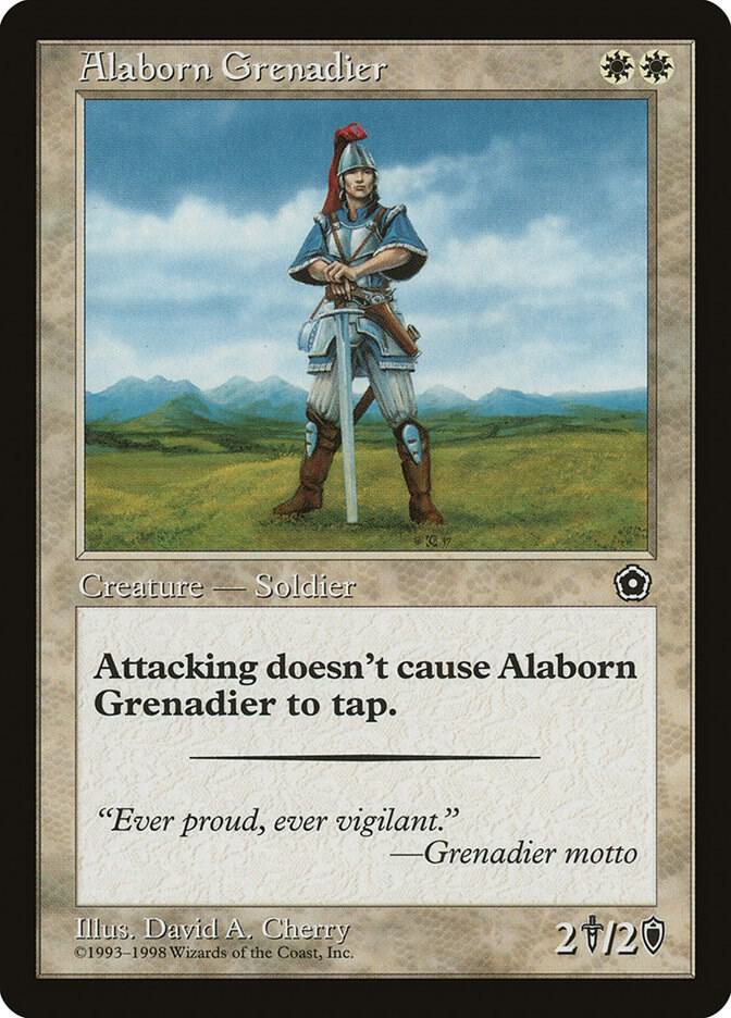 Alaborn Grenadier card from Portal Second Age