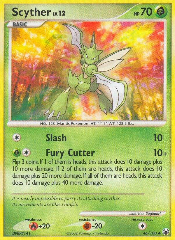Scyther 46/100 card from Majestic Dawn