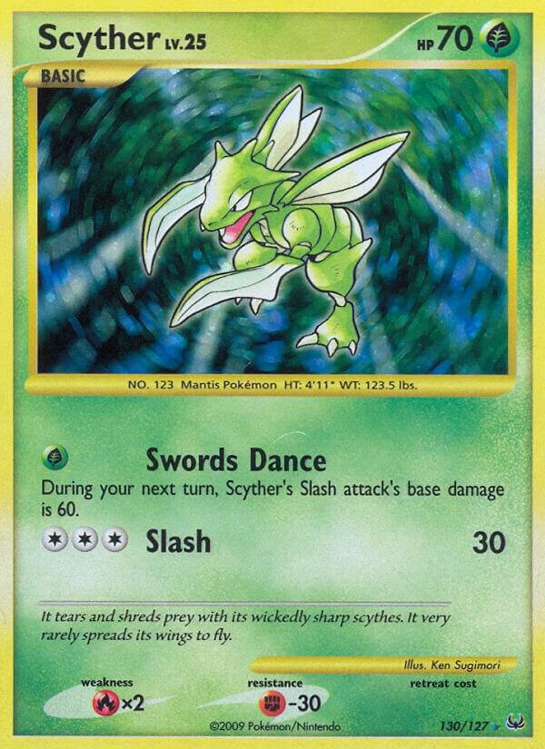 Scyther 130/127 card from Platinum