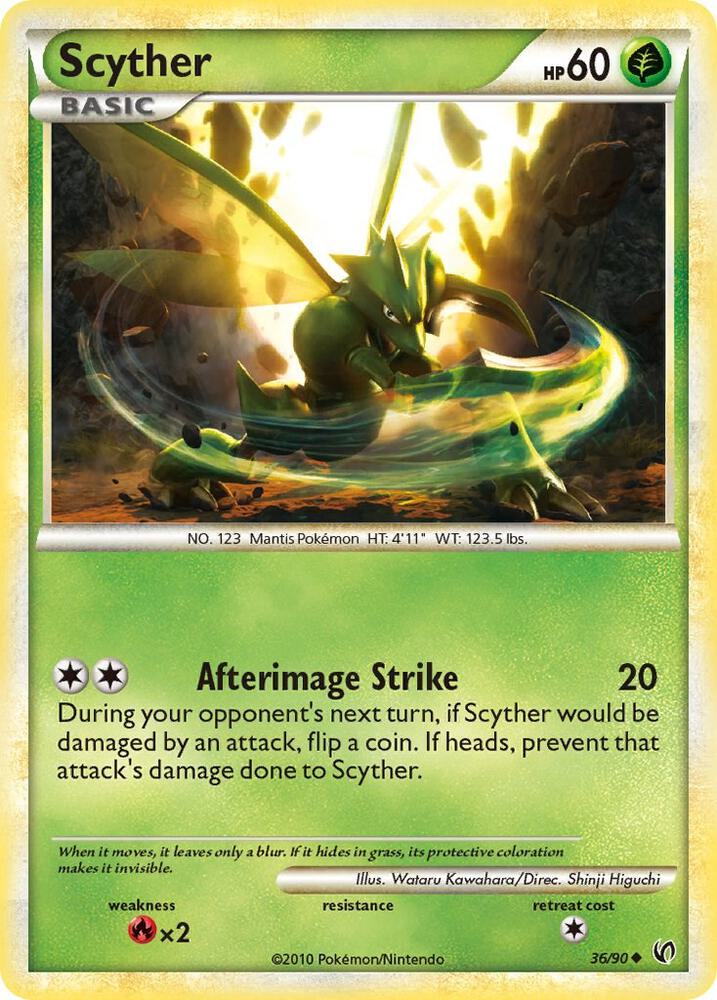 Scyther (36) 36/90 card from Undaunted