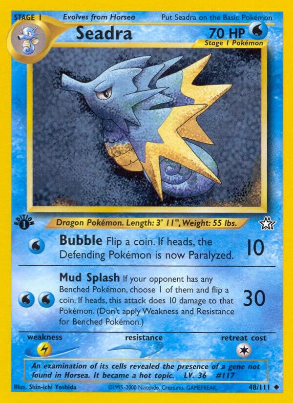 Seadra 048/111 card from Neo Genesis