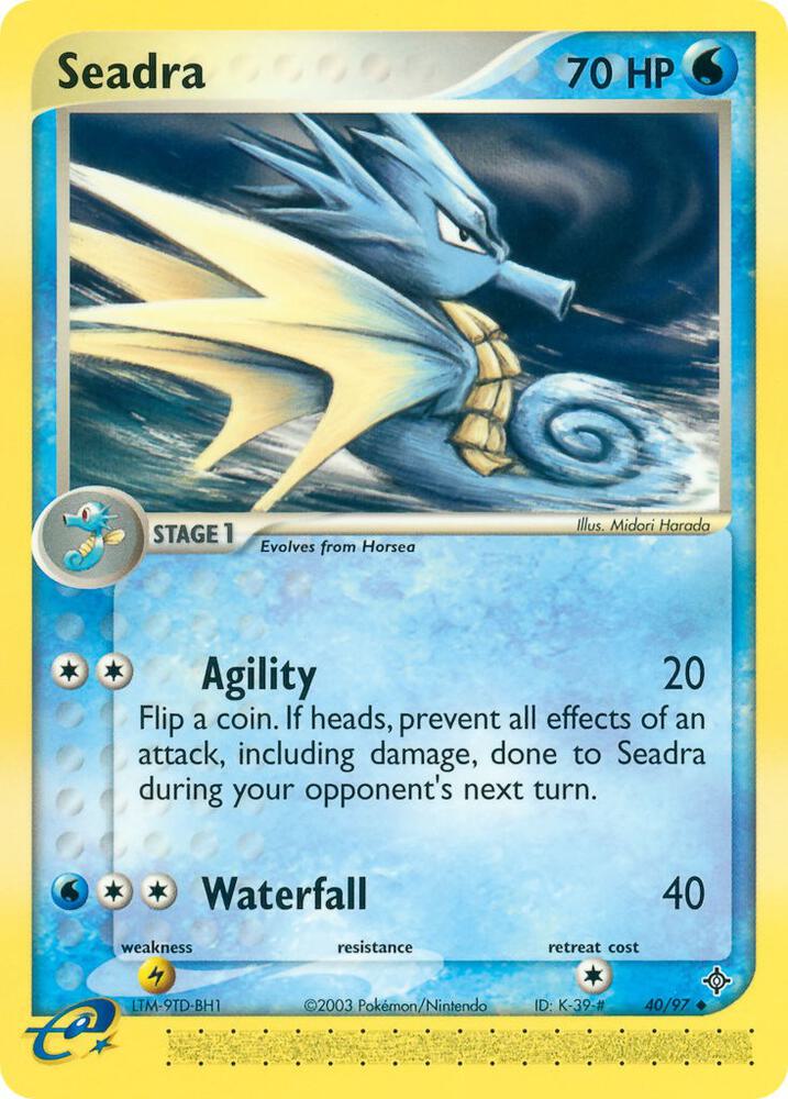Seadra 40/97 card from Dragon